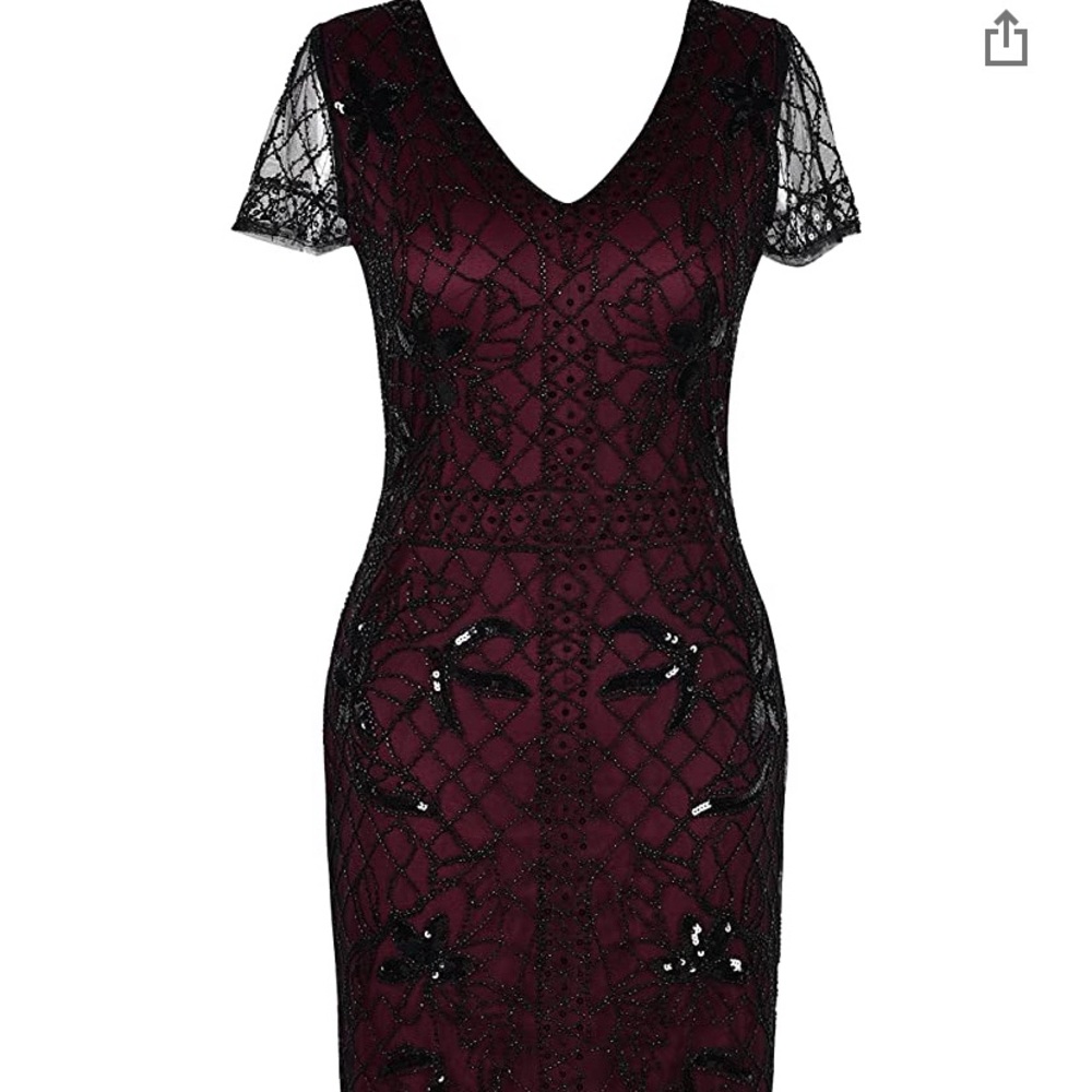 1920s Gatsby Flapper Dress